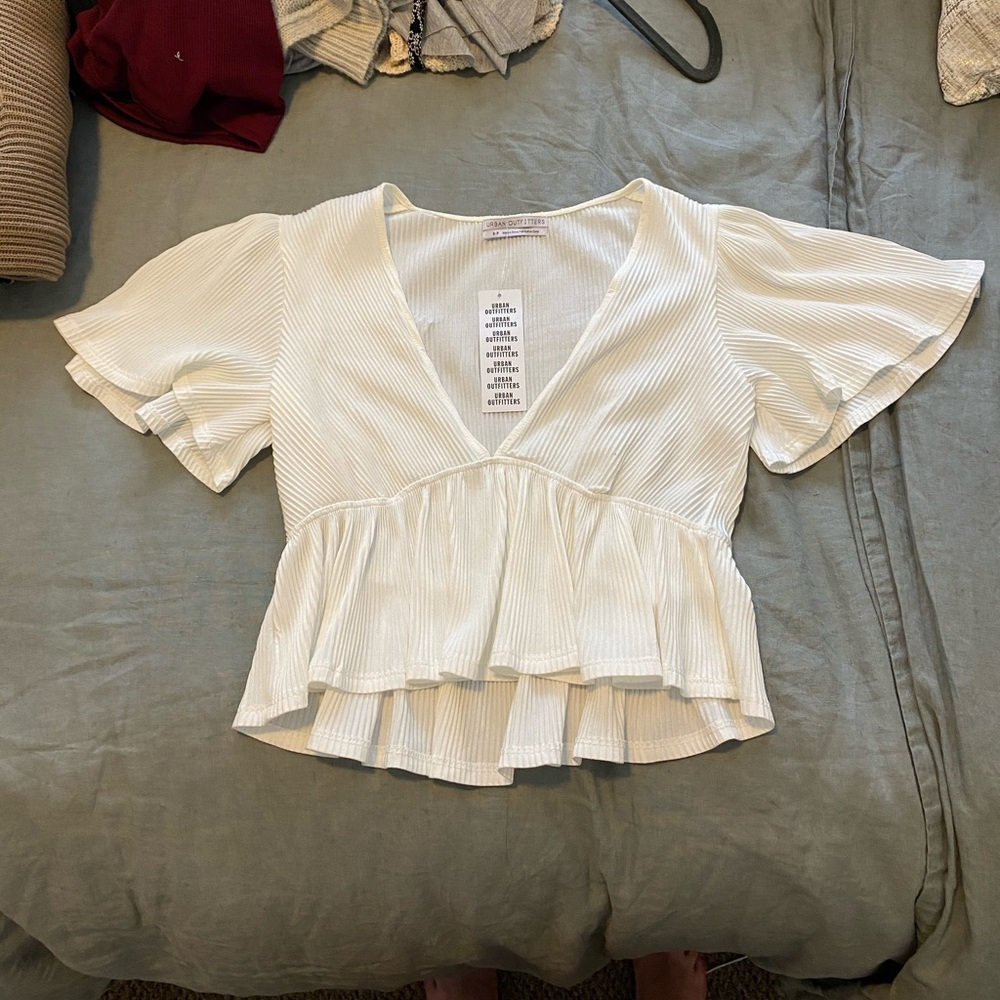 Urban outfitters flowy crop top